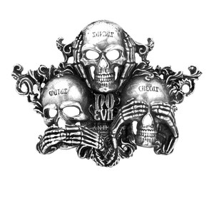 No Evil Belt Buckle RivendellWorld