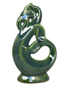 Green Ceramic Taniwha RivendellWorld