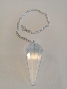 Products: Clear Quartz Faceted Pendulum RivendellWorld