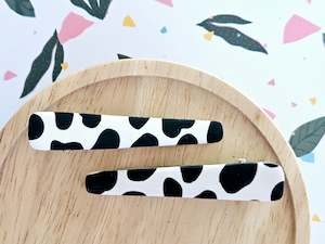 Cow Print: Cow Print Hair Clips