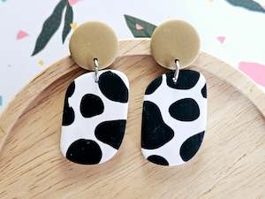 Cow Print: Cow Print Earrings
