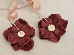 Floral Hoop: Wild Flower Deep Red