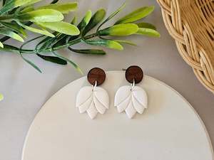 Accent: Accent White Earrings