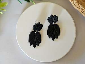 Accent: Accent Black Large Earrings