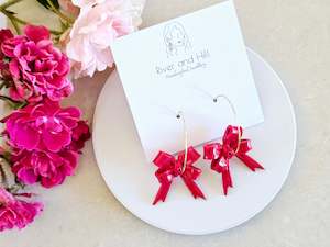 Hearts: Hearts Collection Red Bow Hoops