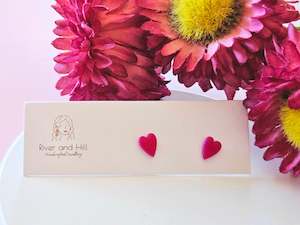 Girls Micro Heart Studs