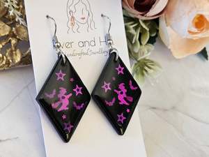 Hooks: Halloween Witch Earrings