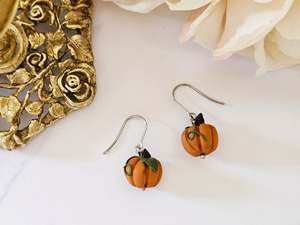 Hooks: Halloween Pumpkin Earrings
