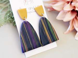 Scraps to Statements Arch Earrings