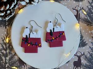 Hooks: Christmas Snoopy Earrings