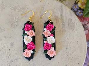 Florals: Cammellia Statement Earrings