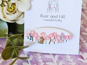 Florals: Meadow Bunny Hairclip