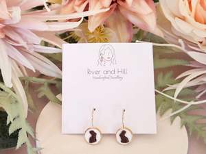 Easter Chocolate Bunny Earrings