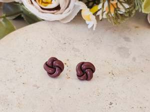Studs: Daily Colour Chocolate Brown Studs