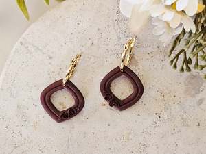 Hoops: Daily Colour Chocolate Brown Floral Hoops