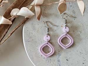 Hooks: Daily Colour Lilac Earrings