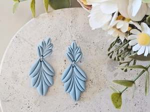 Stud Back: Daily Colour Powder Blue Arch Earrings