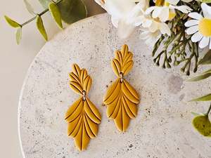 Daily Colour Mustard Arch Earrings