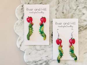 Hooks: Hungry Caterpillar Earrings