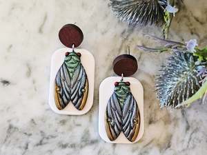 Stud Back: Cicada Earrings