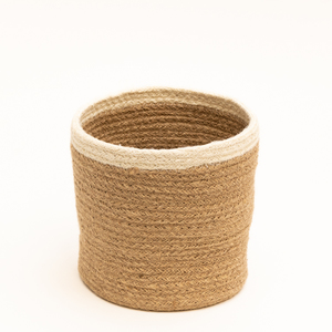 Products: Jute Basket with White Border