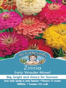 Products: Zinnia Early Wonder Mixed