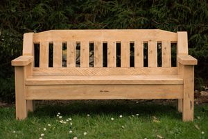 Products: Rustic Park Bench : Maungaraho Edition River Rustics