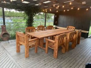 Products: Rustic Table & Chairs : Family Set River Rustics