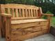 Rustic Park Bench/ Storage Box River Rustics