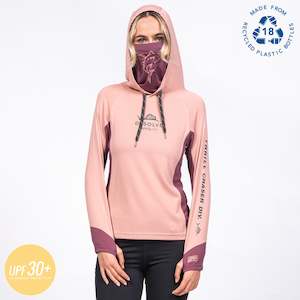 Recycled Fabrics: Fish Face Hoodie Womens