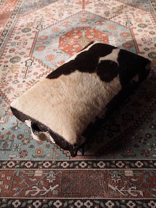 Cowhide Farmhouse Decor Outdoor Floor Cushion - Rivet - Vintage & Gallery from Raglan