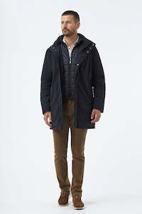 Jackets: Navy Raincoat by Florentino