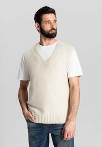 Hugin Vest in Cream by Dstrezzed