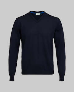 Summer Collection: Navy V Neck Merino