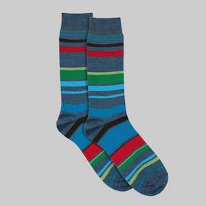 Summer Collection: Denim Multi Stripe Sock