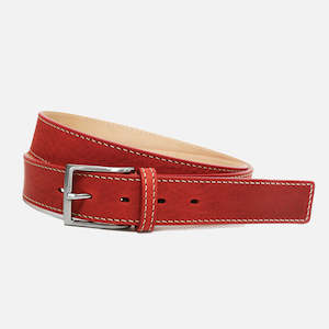 Belts: Red Sandro Belt by Monti Castello