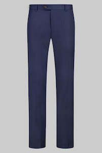 Trousers: Mitcham Navy Texture Trouser