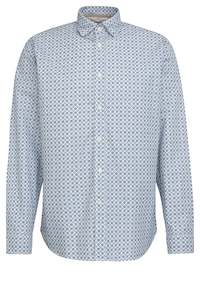 Shirts: Treviso Blue Aztec Shirt