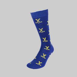 Blue China Golf Anyone Sock by Visconti