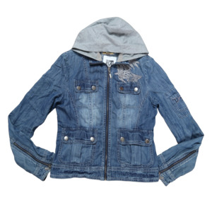Womans: NOT ACTUALLY DENIM JACKET - L