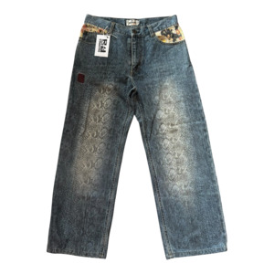 Mens: KARAKURI SNAKE SKIN JEANS - 32”