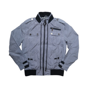 RD BLUE CHECKERED JACKET - L