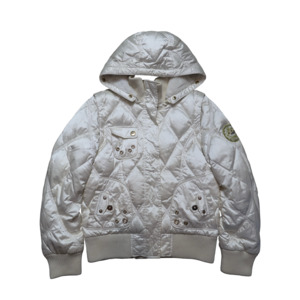 FUR LINED HOOD PUFFER - M