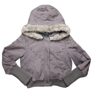 EBASE GREY FUR JACKET - S