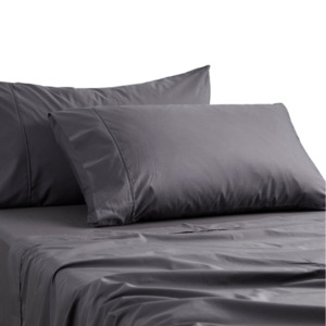 Manchester: Sheet Set 300 Thread Single Charcoal