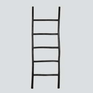 Large Rustic Ladder – Black