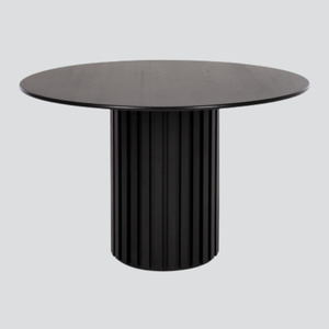 Rho Dining Table 120rd – (Black Oak)