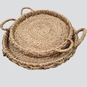 Seagrass Round Tray Large