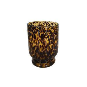 Candleholders And Candles: Tortoiseshell Hurricane Large