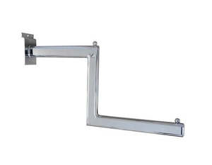Slatpanel Step-Down Tubular Arm - Chrome